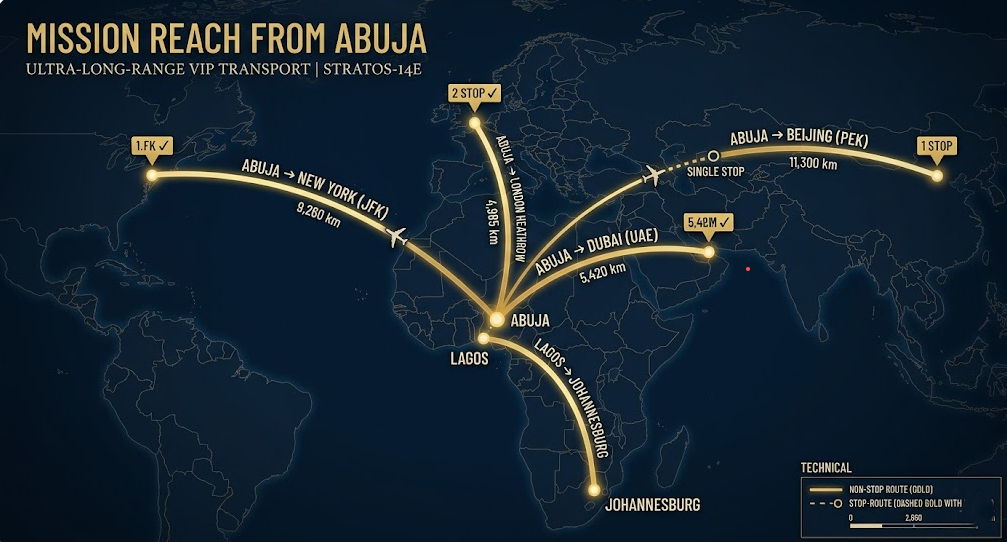 Nigeria Map Overlay with Routes